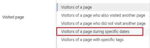 targeting-customers-that-visited-during-spcific-dates-in-Google-ads