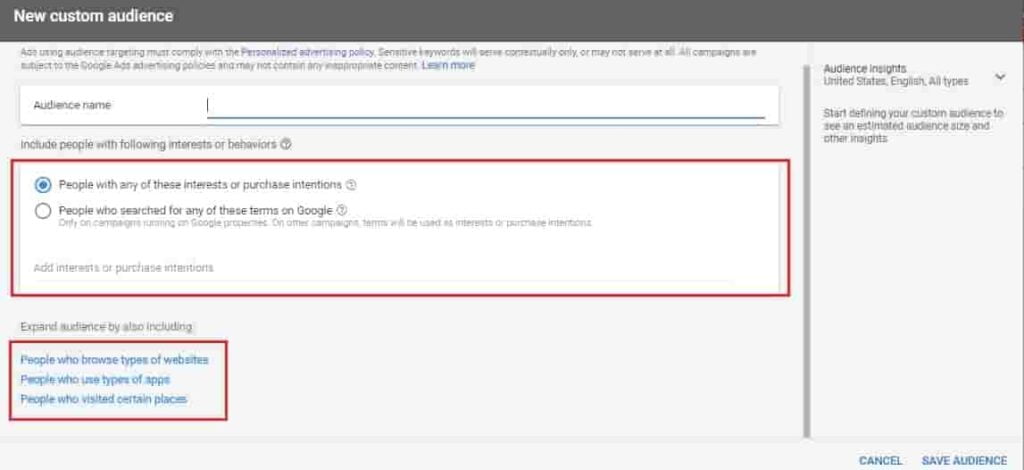 Creating-a-new-custom-audience-in-google-ads