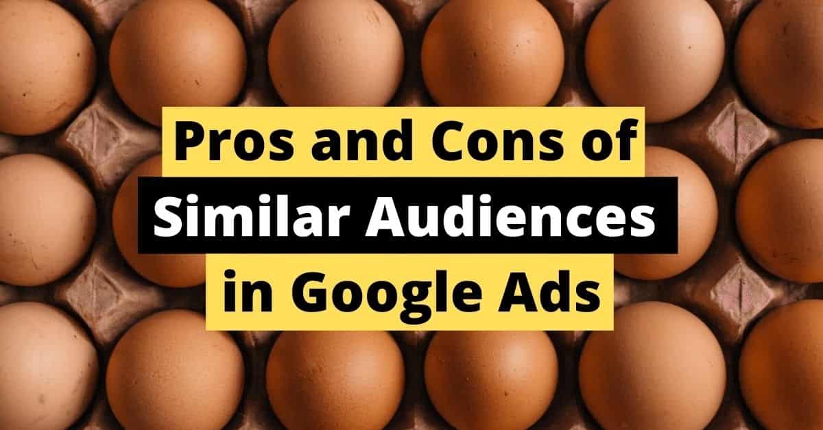 Pros and Cons of Similar Audiences in Google Ads