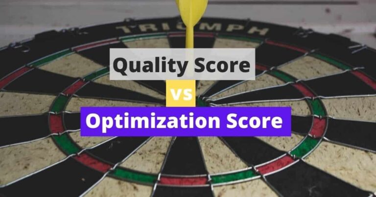 Quality Score vs Optimization Score in Google Ads (Differences)